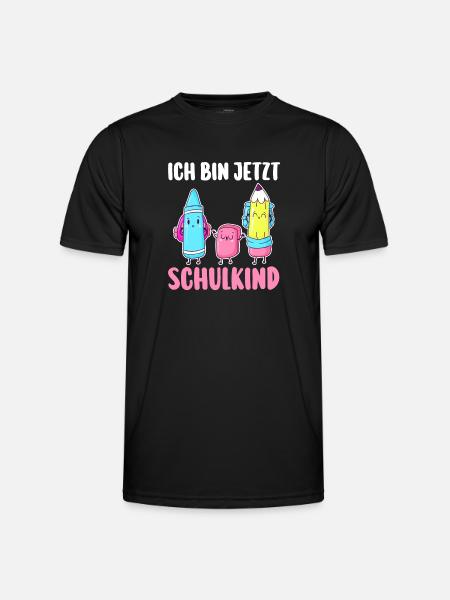 Schulkind Schulbeginn Erste Klasse Einschulung - Männer Funktions-T-Shirt - Schwarz