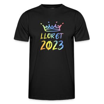 Lloret De Mar 2023 - T-shirt sport Homme - noir - Devant - AI Model Male 178 dark (178cm)