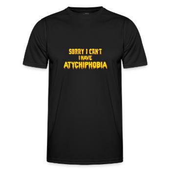 Atychiphobie Graphique Atychiphobie Conscience - T-shirt sport Homme - noir - Devant - AI Model Male 178 dark (178cm)