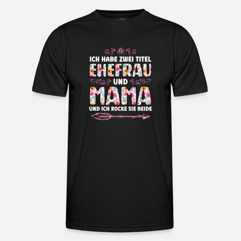 Mutter Mama Tochter Geschenk - Männer Funktions-T-Shirt - Schwarz