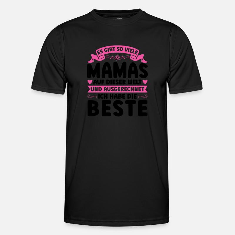 Mutter Mama Tochter Geschenk - Männer Funktions-T-Shirt - Schwarz
