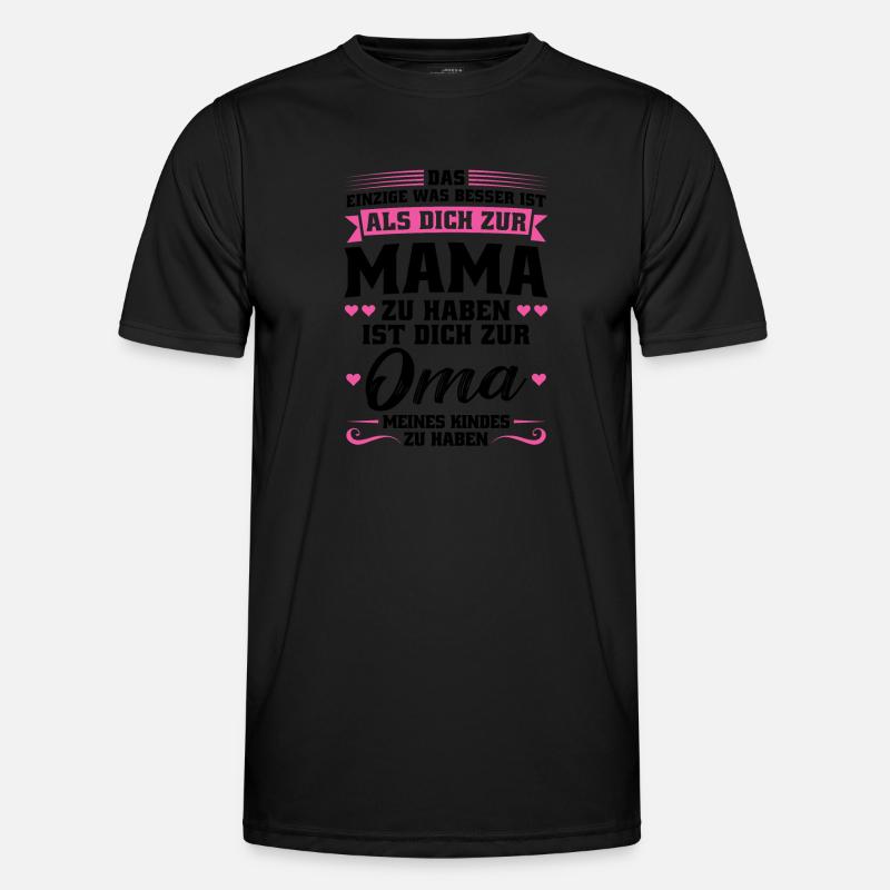 Mutter Mama Tochter Geschenk - Männer Funktions-T-Shirt - Schwarz