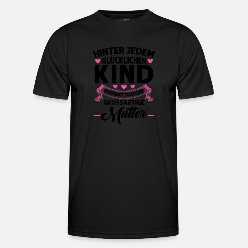 Mutter Mama Tochter Geschenk - Männer Funktions-T-Shirt - Schwarz