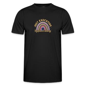 TDAH - T-shirt sport Homme - noir - Devant - AI Model Male 178 dark (178cm)