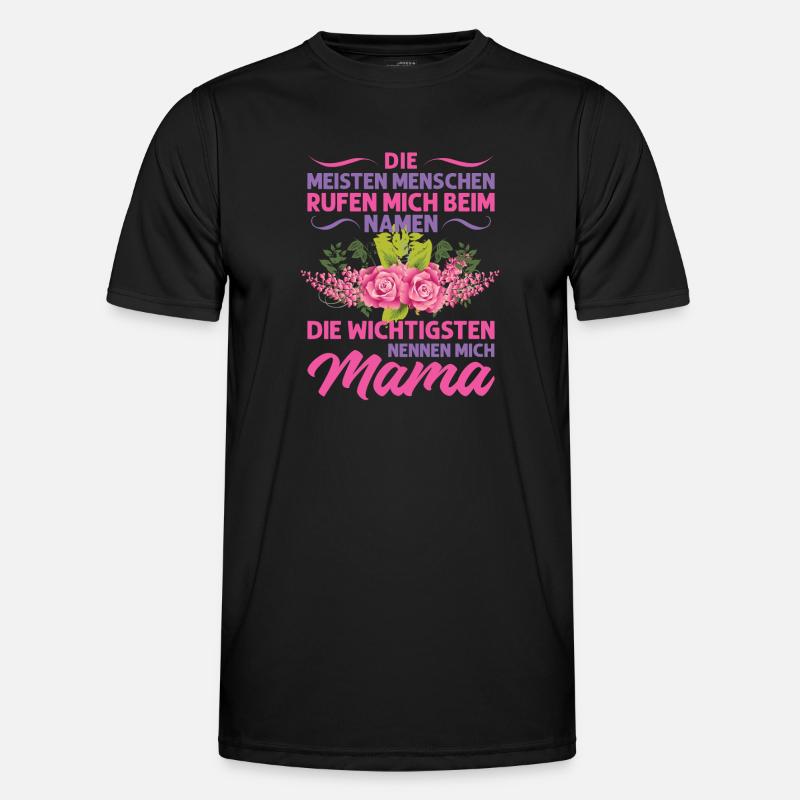 Mutter Mama Tochter Geschenk - Männer Funktions-T-Shirt - Schwarz