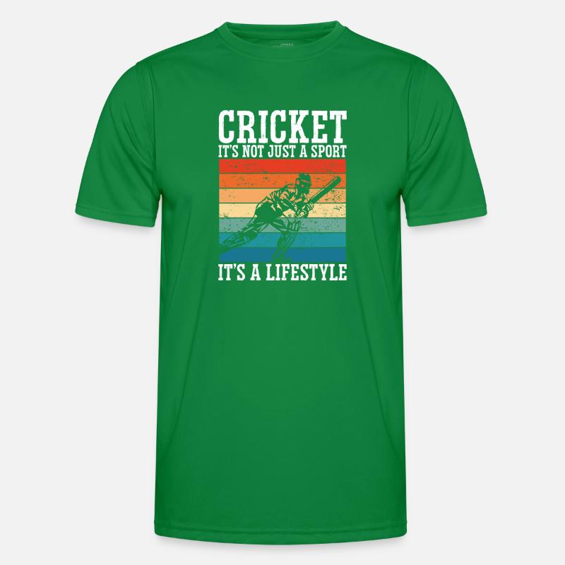 Cricket Ist Ein Lebensstil Männer Funktions-T-Shirt