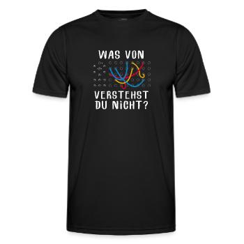 Was Von Verstehst Du Nicht Modular Synthesizer - Männer Funktions-T-Shirt - Schwarz - Vorne - AI Model Male 178 dark (178cm)