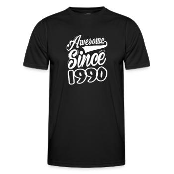 Awesome Since 1990 - Men's Functional T-Shirt - black - Front - AI Model Male 178 dark (178cm)