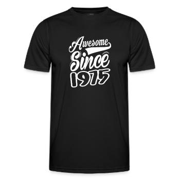 Awesome Since 1975 - Männer Funktions-T-Shirt - Schwarz - Vorne - AI Model Male 178 dark (178cm)