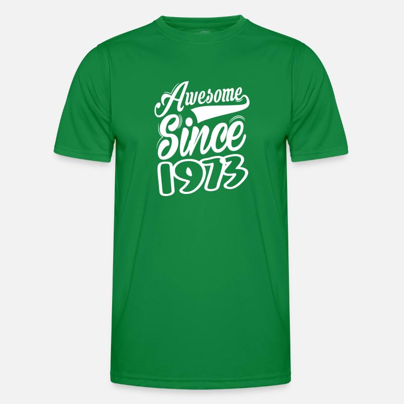 Awesome Since 1973 Männer Funktions-T-Shirt
