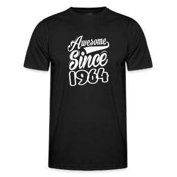 Awesome Since 1964 - Men's Functional T-Shirt - black - Front - AI Model Male 178 dark (178cm)