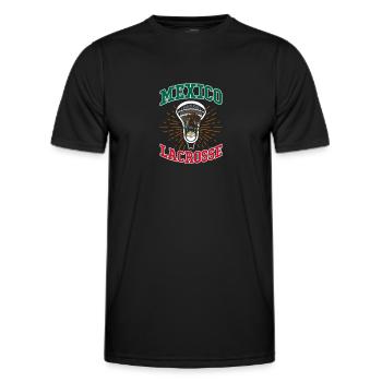 Mexique Lacrosse mexicaine Cadeau mexicain - T-shirt sport Homme - noir - Devant - AI Model Male 178 dark (178cm)