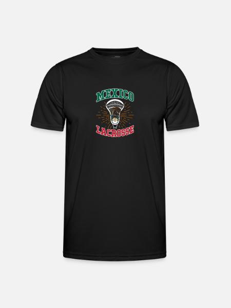 Mexico Lacrosse Mexican Mexican Gift - Men's Functional T-Shirt - black