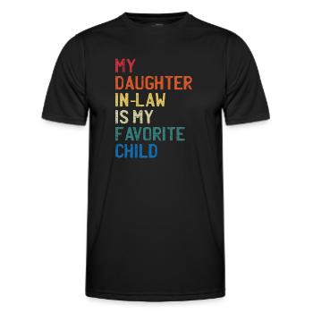 Meine Schwiegertochter: Das LieblingskindFamilienliebe - Männer Funktions-T-Shirt - Schwarz - Vorne - AI Model Male 178 dark (178cm)