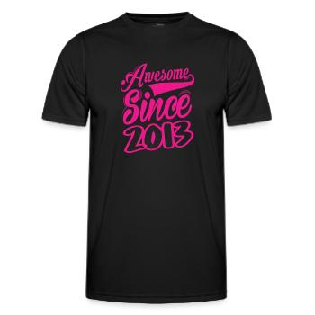 Awesome Since 2013 - Men's Functional T-Shirt - black - Front - AI Model Male 178 dark (178cm)