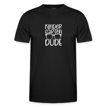 Kindergarten - Männer Funktions-T-Shirt - Schwarz - Vorne - AI Model Male 178 dark (178cm)