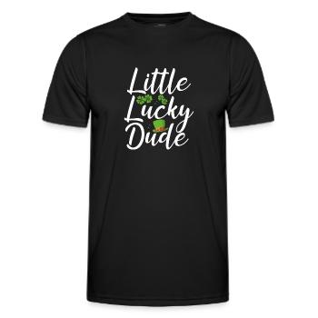 Little Happy Guy - Men's Functional T-Shirt - black - Front - AI Model Male 178 dark (178cm)