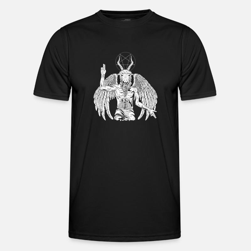 Teufel Baphomet Gothic Ziege - Männer Funktions-T-Shirt - Schwarz
