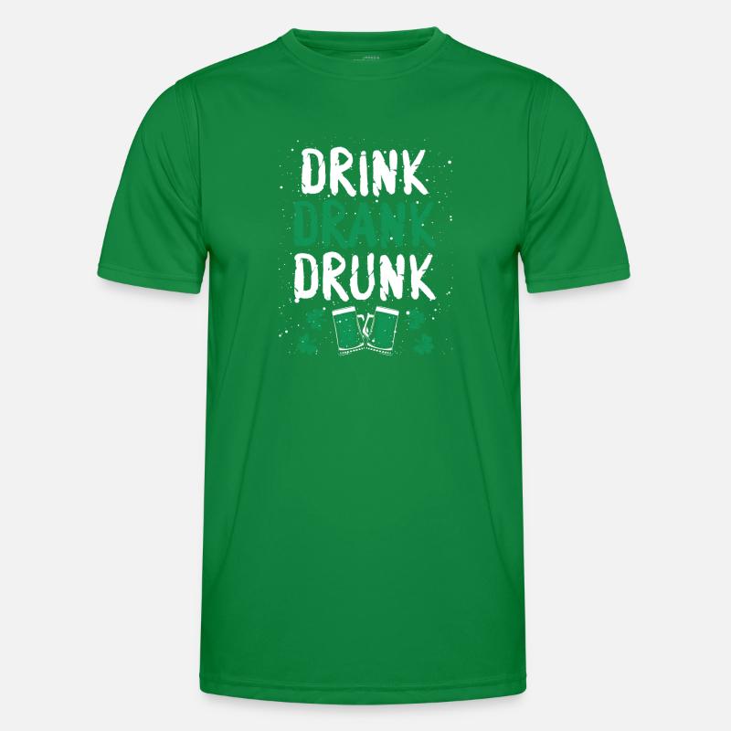 Drunk drinking Men's Functional T-Shirt