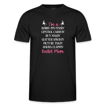 Ballet Dancer Dance Girl Ballerina - Männer Funktions-T-Shirt - Schwarz - Vorne - AI Model Male 178 dark (178cm)
