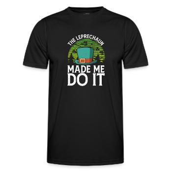 Der Kobold Hat Mich Dazu Gebracht - Männer Funktions-T-Shirt - Schwarz - Vorne - AI Model Male 178 dark (178cm)