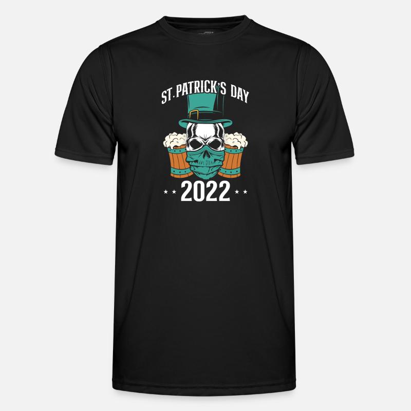 St. Patricks Day 2022 - Männer Funktions-T-Shirt - Schwarz
