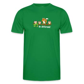 Be Different Fox Be You Autism Awareness Fox - Männer Funktions-T-Shirt - Kelly Green - Vorne - AI Model Male 178 dark (178cm)
