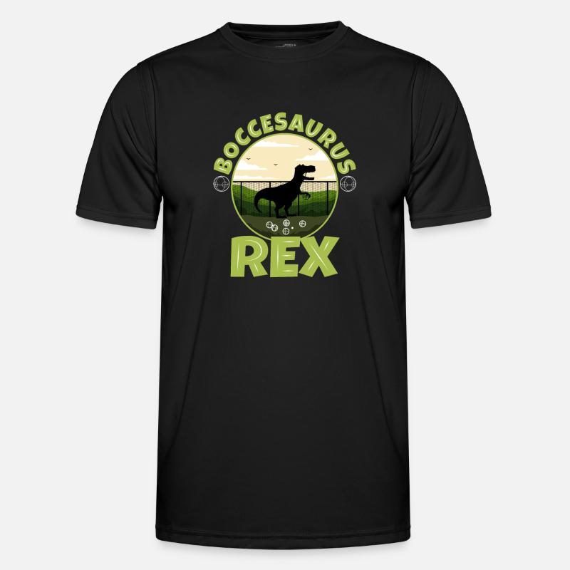 Boccesaurus Rex Männer Funktions-T-Shirt