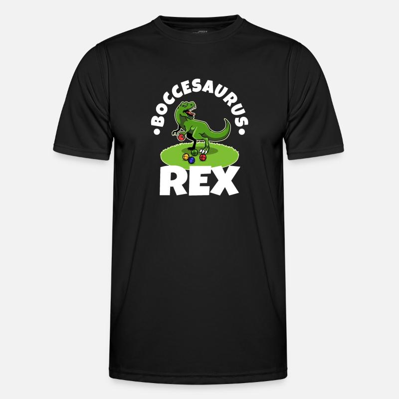 Boccesaurus Rex - Men's Functional T-Shirt - black