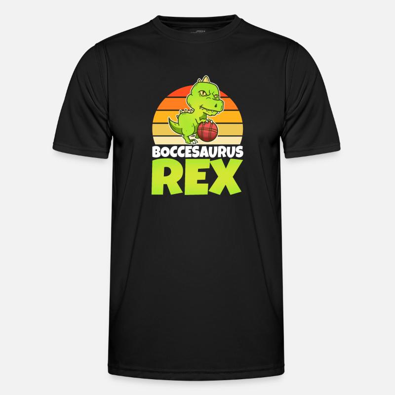 Boccesaurus Rex - Men's Functional T-Shirt - black