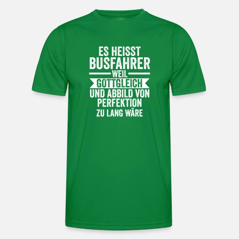 Bus Busfahrer Männer Funktions-T-Shirt