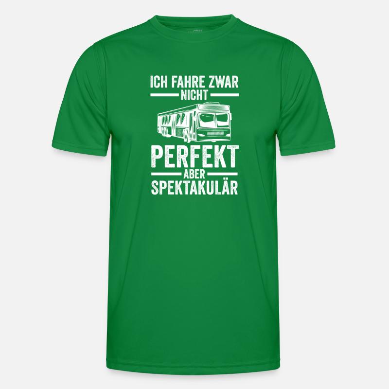 Bus Busfahrer Männer Funktions-T-Shirt