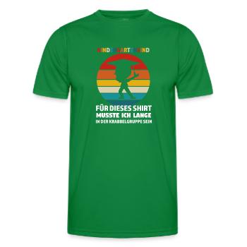 Kindergarten Anfang Kindergartenkind Geschenk - Männer Funktions-T-Shirt - Kelly Green - Vorne - AI Model Male 178 dark (178cm)