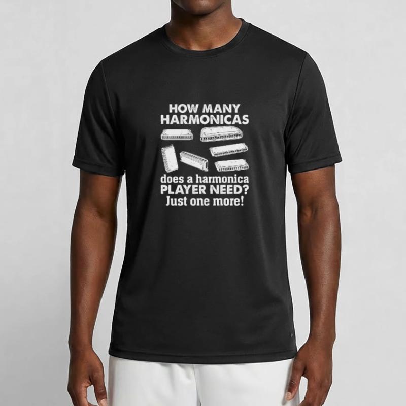 How Many Harmonicas Does A Harmonica Player Need? Men's Functional T-Shirt