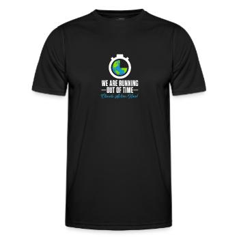 Climate change - Men's Functional T-Shirt - black - Front - AI Model Male 178 dark (178cm)