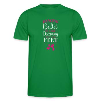 Ballet Danseuse Danse Ballerine - T-shirt sport Homme - vert - Devant - AI Model Male 178 dark (178cm)