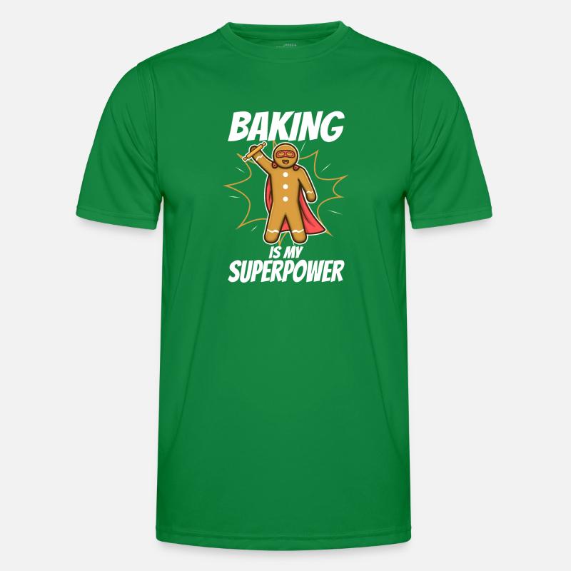 Baking is my Superpower, Lebkuchen Männer Funktions-T-Shirt