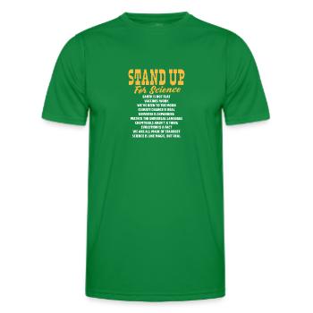 Climate change - Men's Functional T-Shirt - kelly green - Front - AI Model Male 178 dark (178cm)