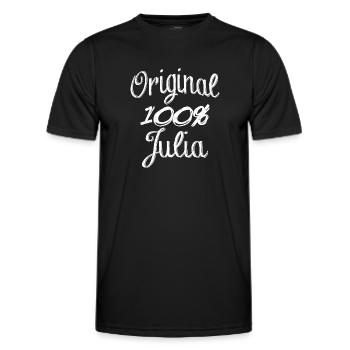 Original 100% Julia - T-shirt sport Homme - noir - Devant - AI Model Male 178 dark (178cm)