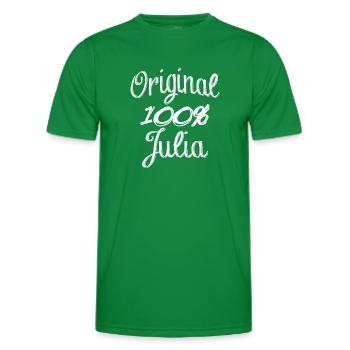 Original 100% Julia - Men's Functional T-Shirt - kelly green - Front - AI Model Male 178 dark (178cm)