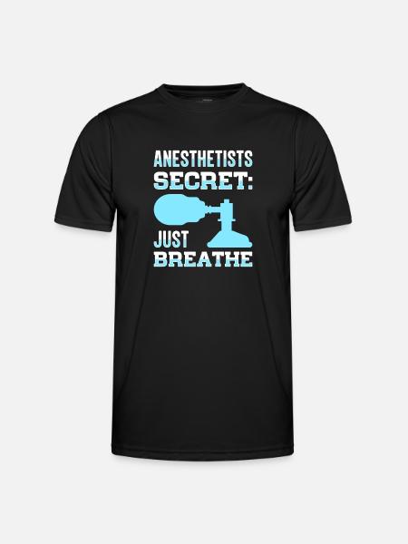 Anestesista Anestesista Anestesiologia Anestesista - Maglietta sportiva per uomo - nero