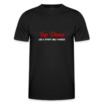 Tap Dancer Tap Dance Shoes Tap Dance Instructor - Men's Functional T-Shirt - black - Front - AI Model Male 178 dark (178cm)