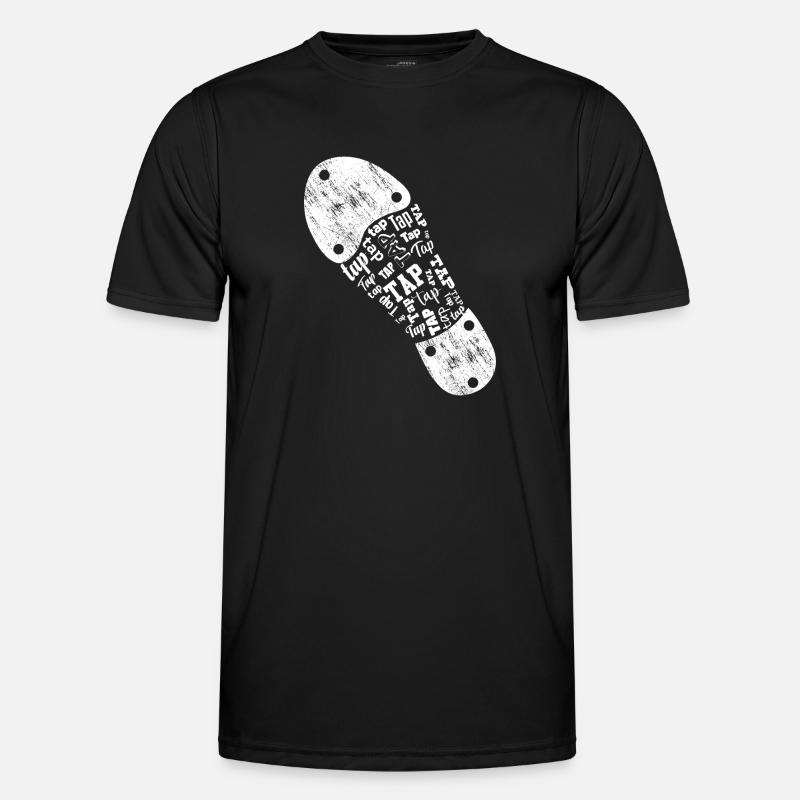 Stepptänzer Stepptanzschuhe Stepptanzlehrer - Männer Funktions-T-Shirt - Schwarz