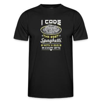 Programmation - T-shirt sport Homme - noir - Devant - AI Model Male 178 dark (178cm)