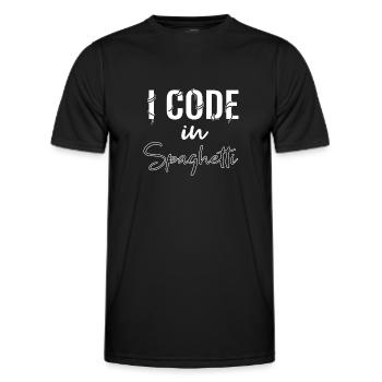 Programmation - T-shirt sport Homme - noir - Devant - AI Model Male 178 dark (178cm)