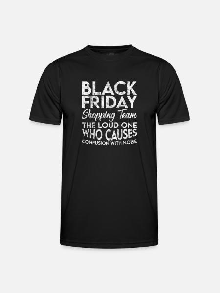 Black Friday Shopping Team 3 - Men's Functional T-Shirt - black