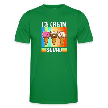 Escouade de crème glacée - T-shirt sport Homme - vert - Devant - AI Model Male 178 dark (178cm)