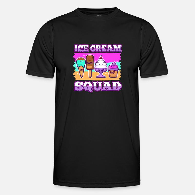 Ice cream squad - Men's Functional T-Shirt - black