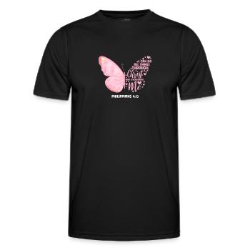 Bible Bible Versets chrétiens Don de Jésus - T-shirt sport Homme - noir - Devant - AI Model Male 178 dark (178cm)
