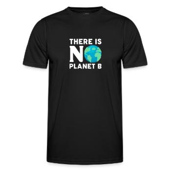 Climate change - Men's Functional T-Shirt - black - Front - AI Model Male 178 dark (178cm)